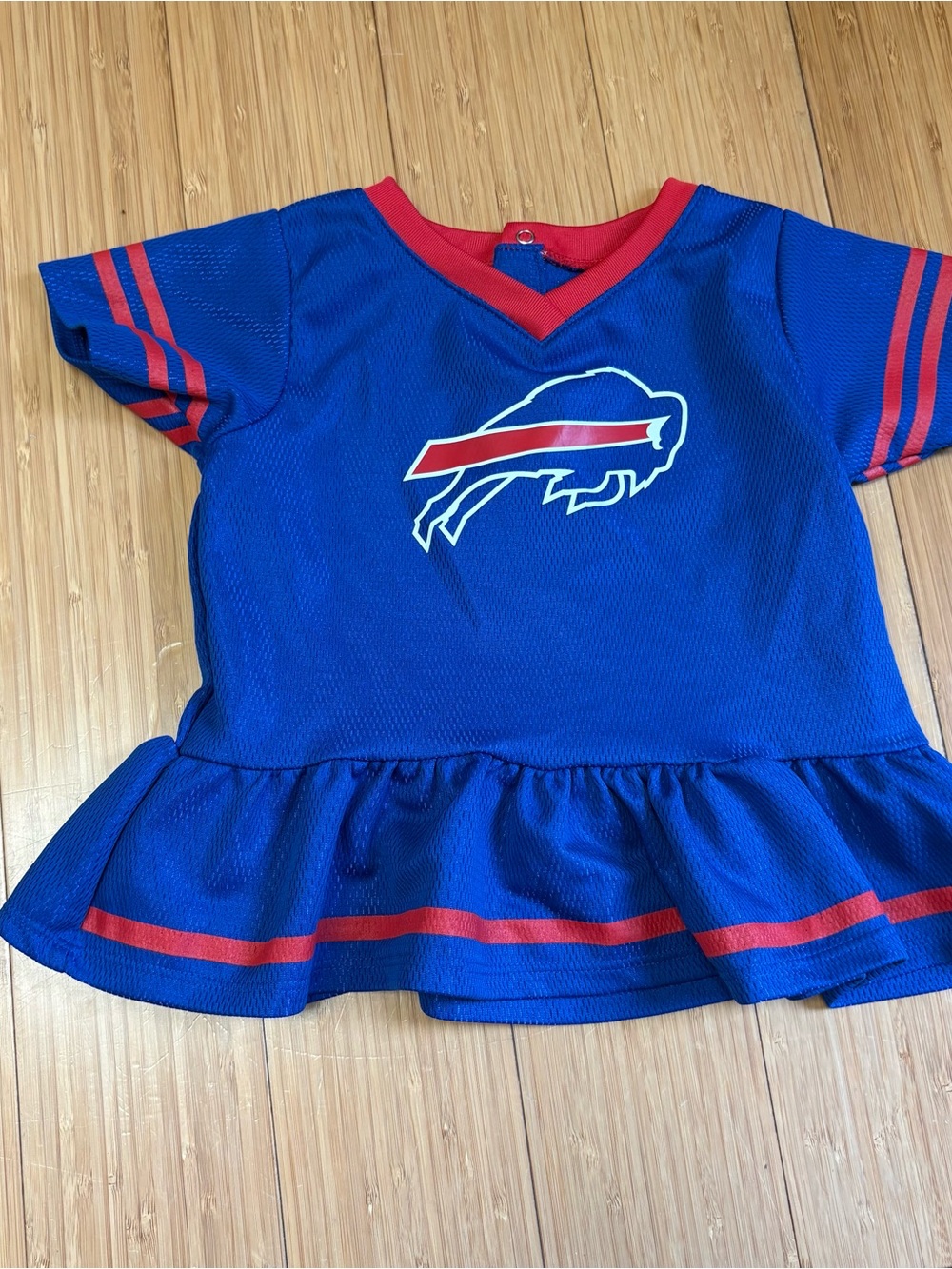 NFL Girls Blue and Red Peplum Team tunic